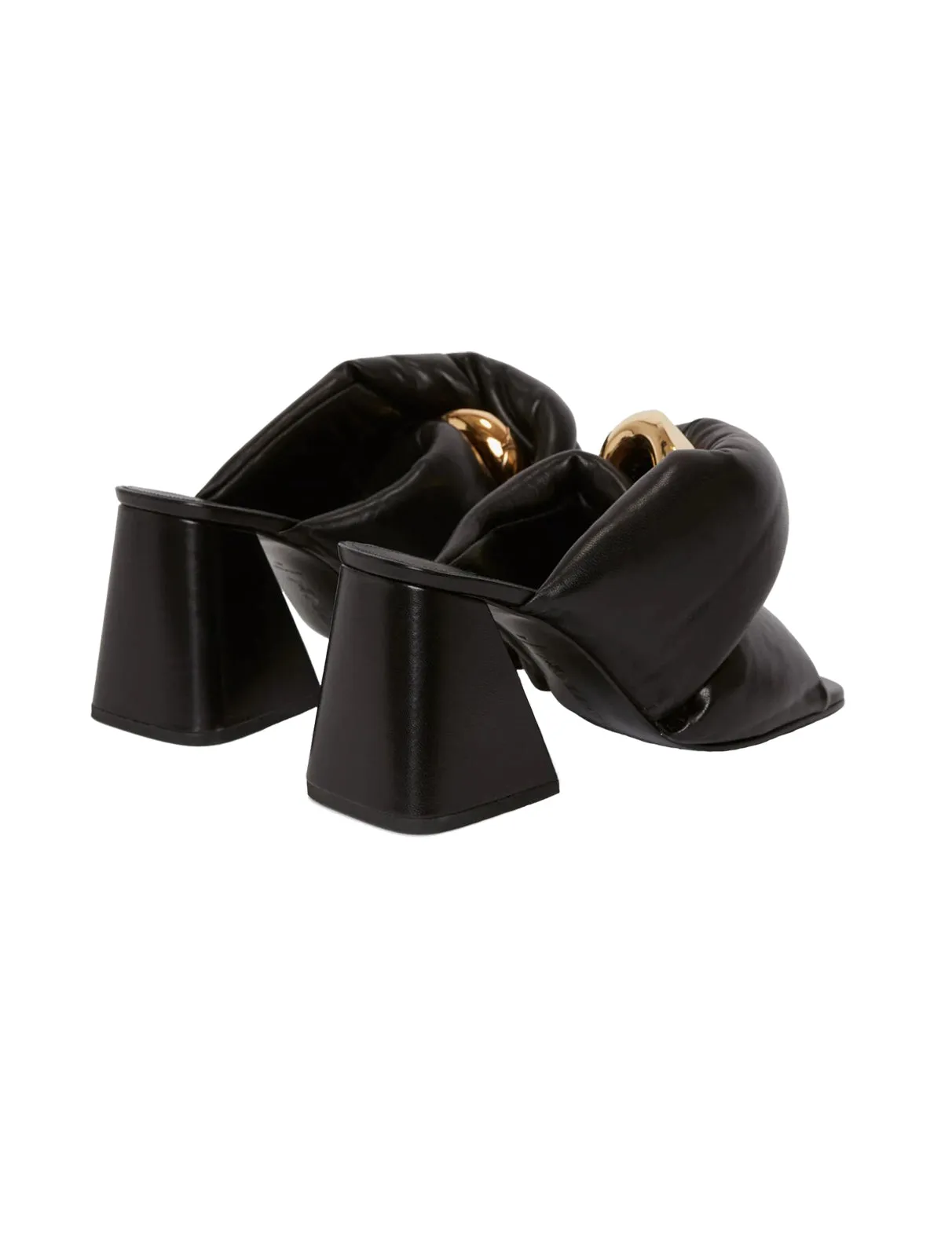 Chain Twist Leather Heels