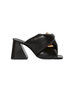 Chain Twist Leather Heels