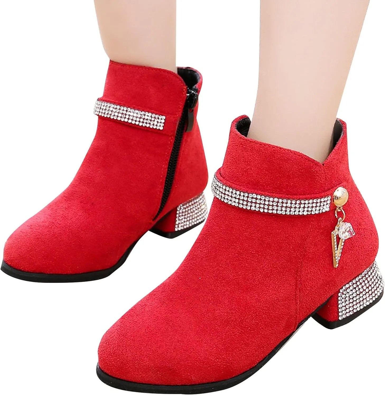 Girls Fashion Ankle Boot Children's Casual Shoes Short Boots Plush Lining Newborn First Walkes Shoes for Infant