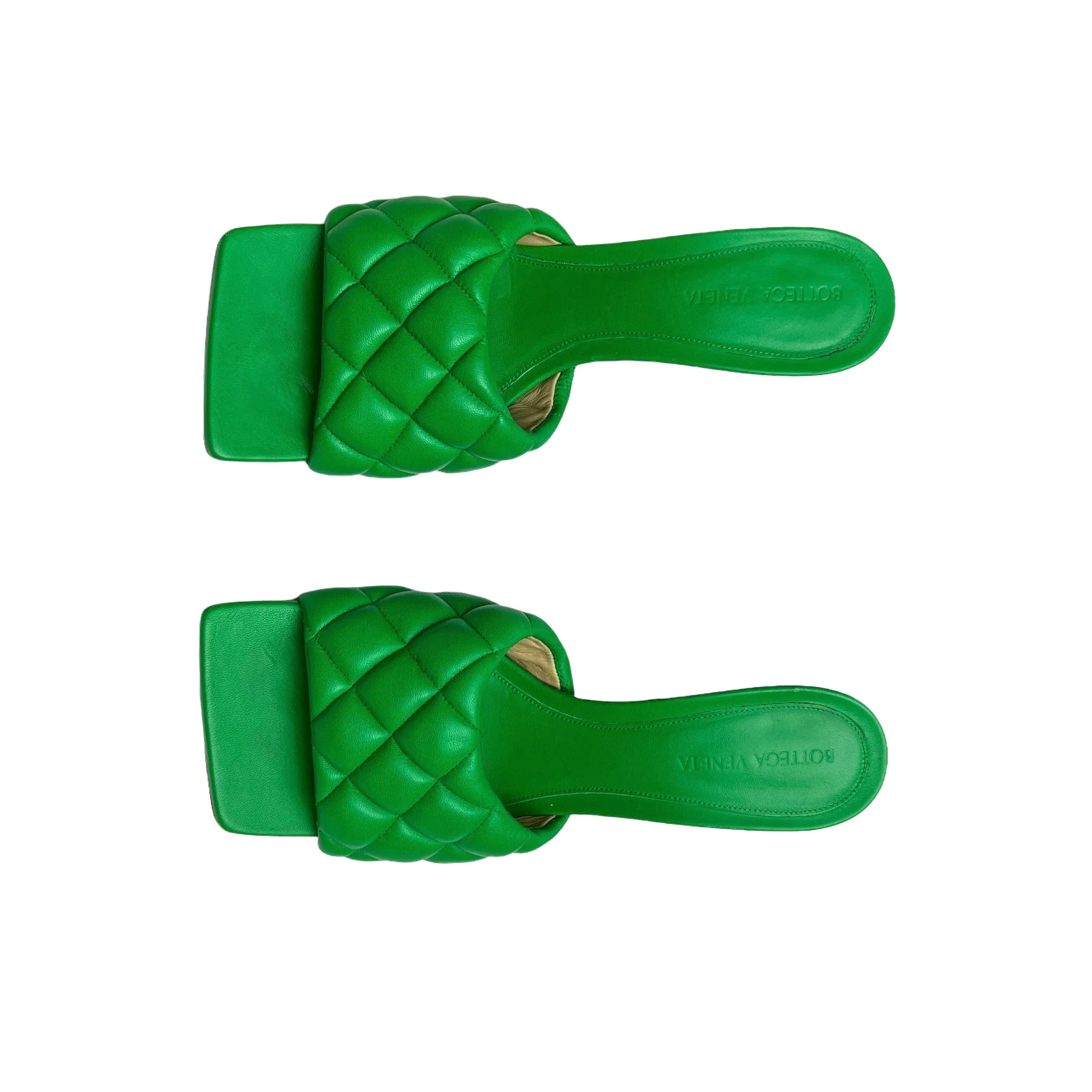 Green Slides with Heels - 8
