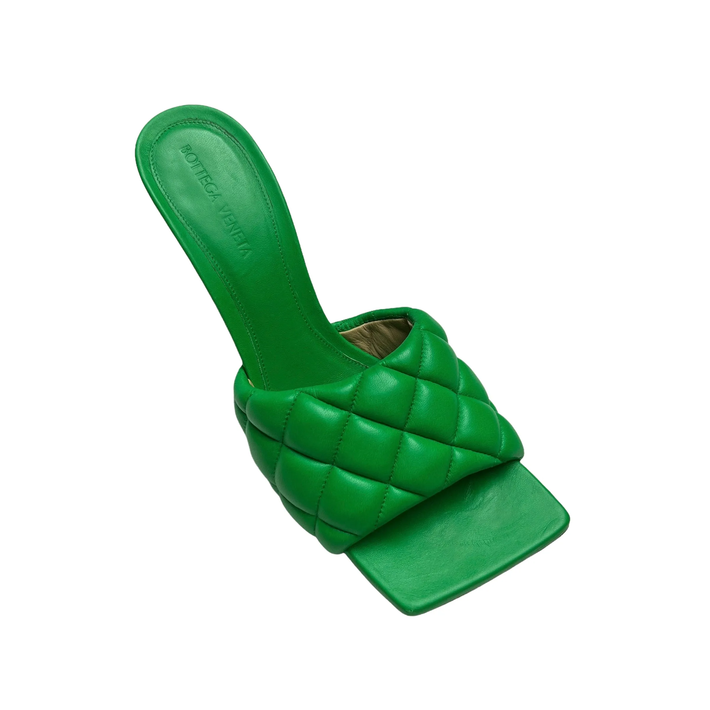 Green Slides with Heels - 8