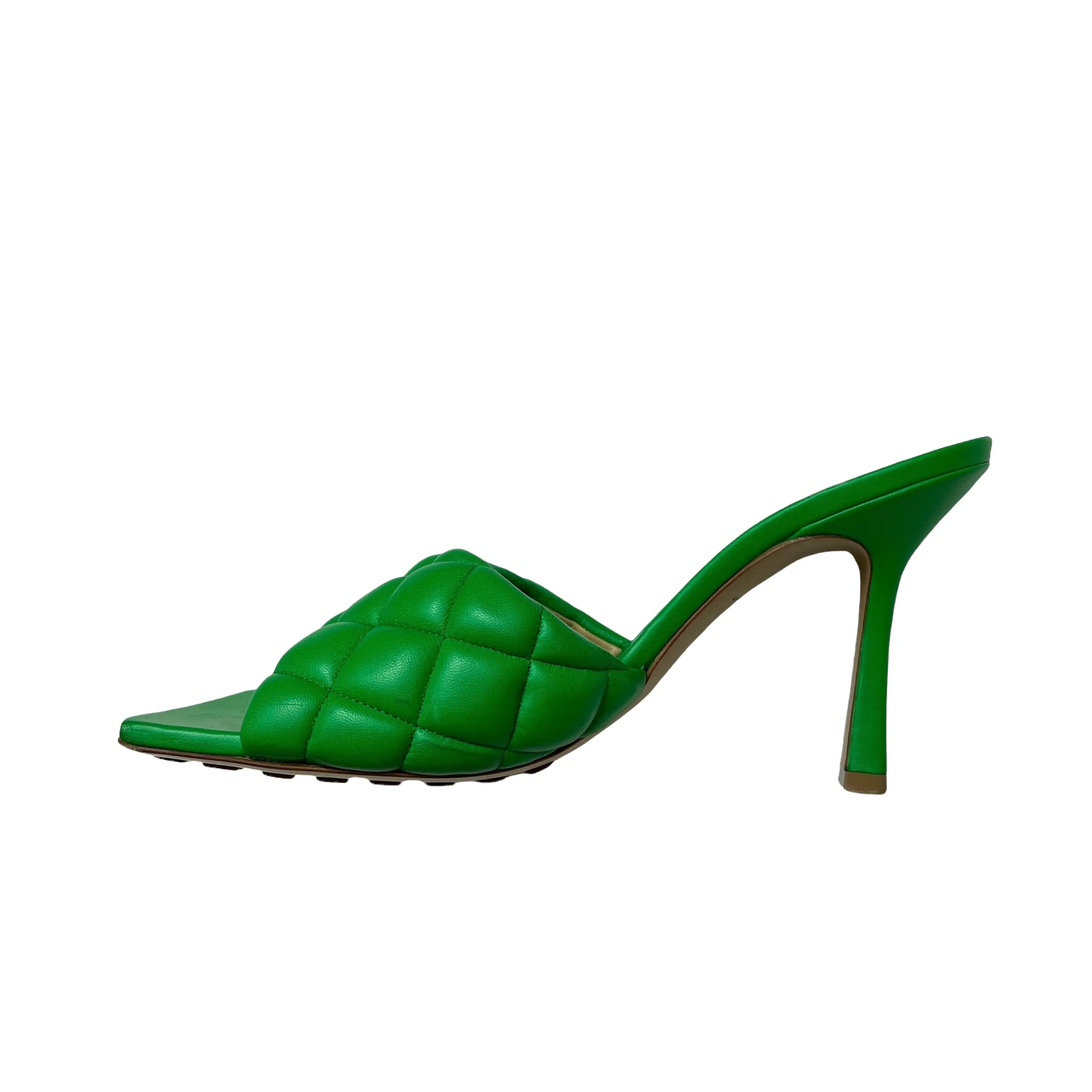 Green Slides with Heels - 8