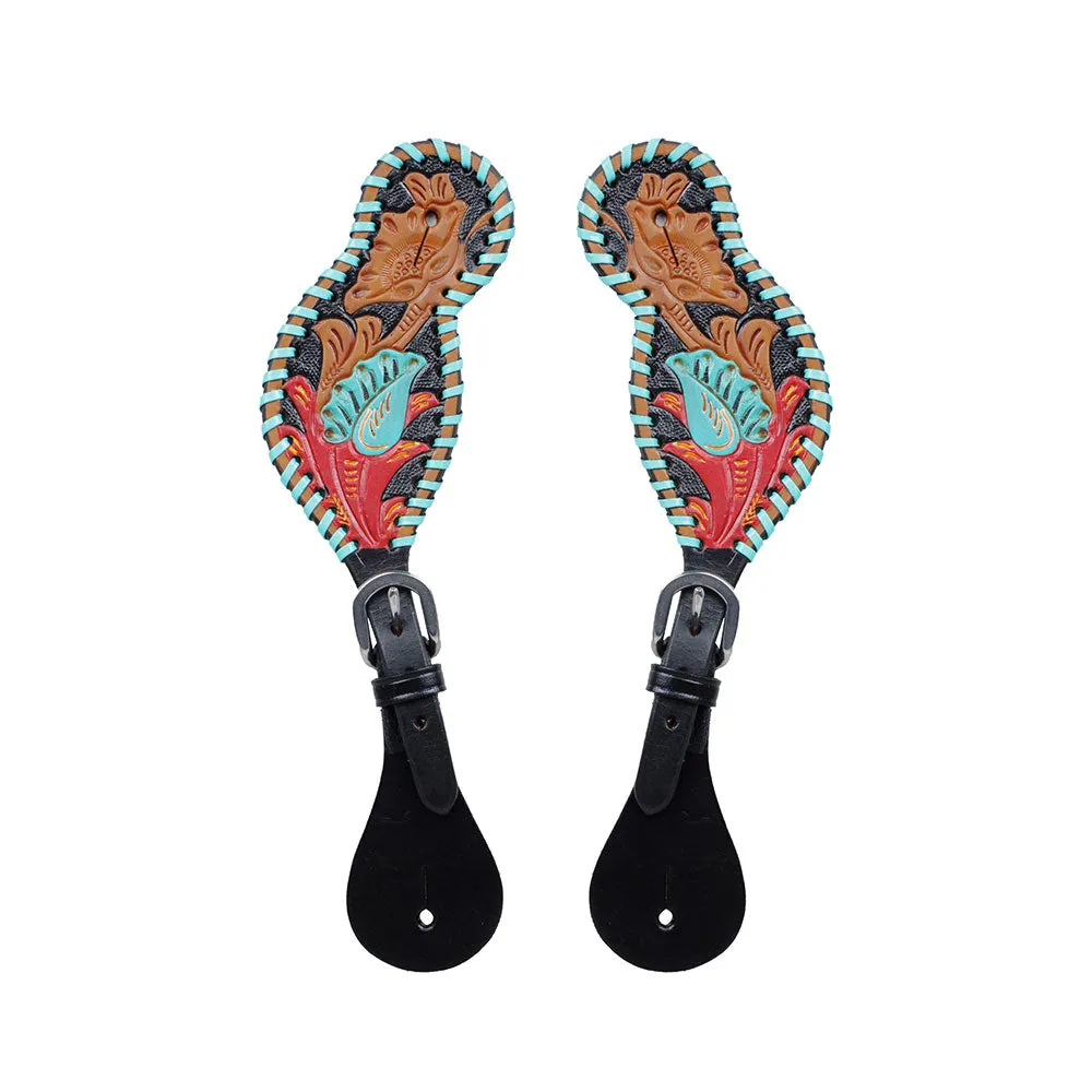 HEELS ON SPUR STRAP
