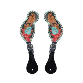 HEELS ON SPUR STRAP