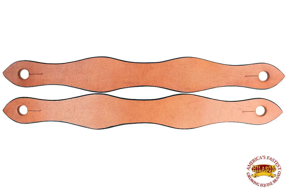 Hilason Western Leather Slobber Straps Oil Tan