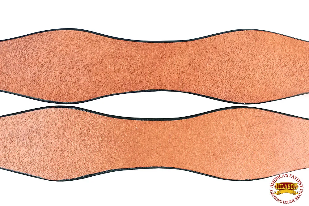 Hilason Western Leather Slobber Straps Oil Tan