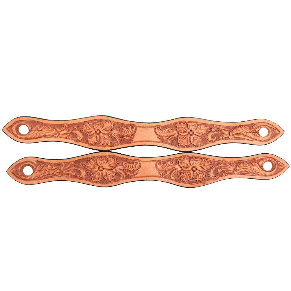 Hilason Western Leather Slobber Straps Oil Tan