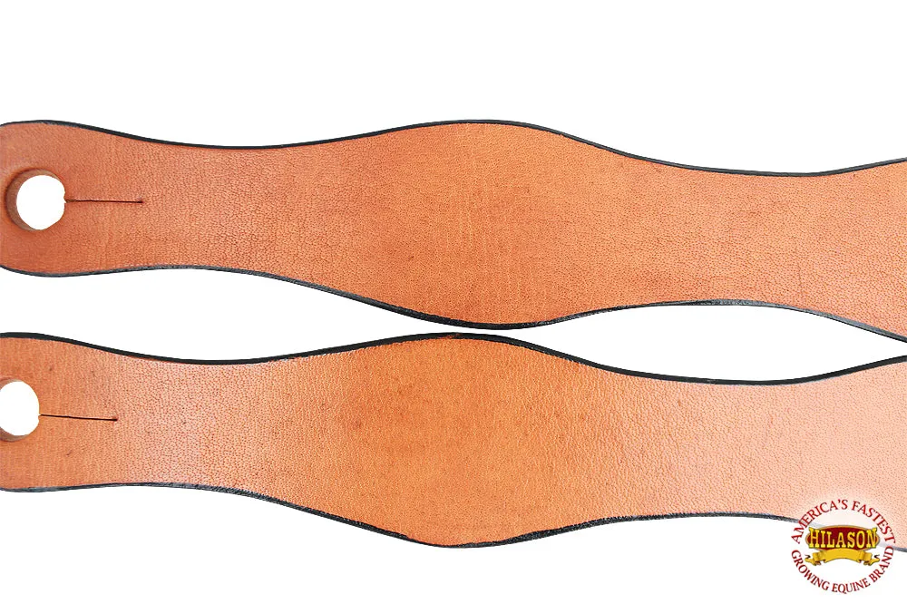Hilason Western Leather Slobber Straps Oil Tan