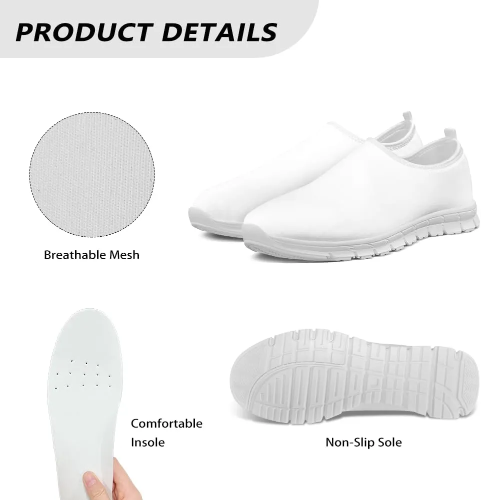 Jeiento Fashion Sneakers for Women Ladies Casual Shoes Tennis Shoes Slip-On Loafers Comfortable Time Off Sneaker Soft Shoes