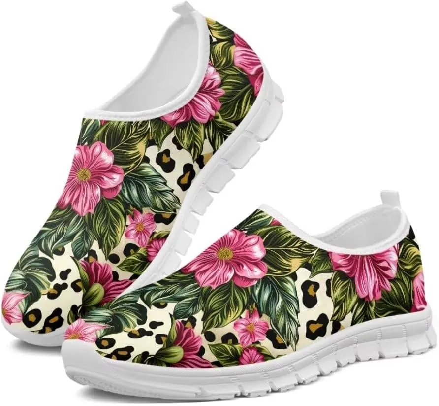 Jeiento Fashion Sneakers for Women Ladies Casual Shoes Tennis Shoes Slip-On Loafers Comfortable Time Off Sneaker Soft Shoes