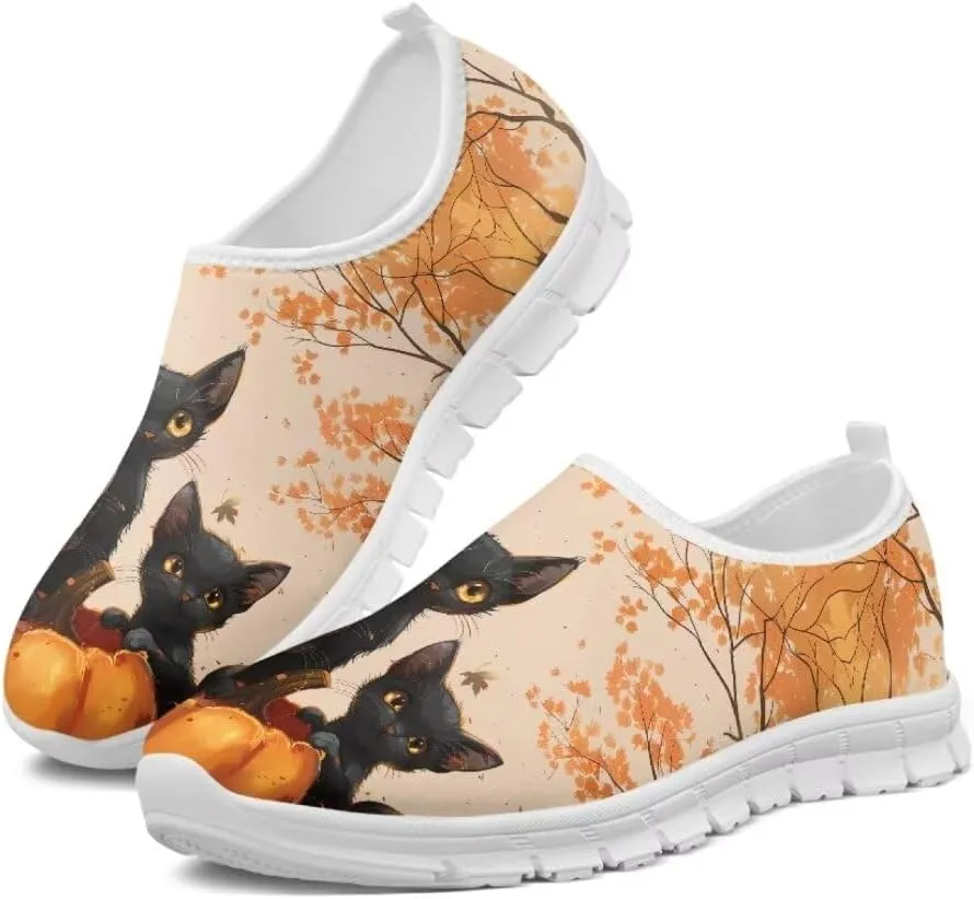 Jeiento Women's Go Walk Sneaker Slip-On Loafers Comfy Travel Jogging Shoes for Ladies Fall Shoes Thanksgiving Shoes Dressy Shoes