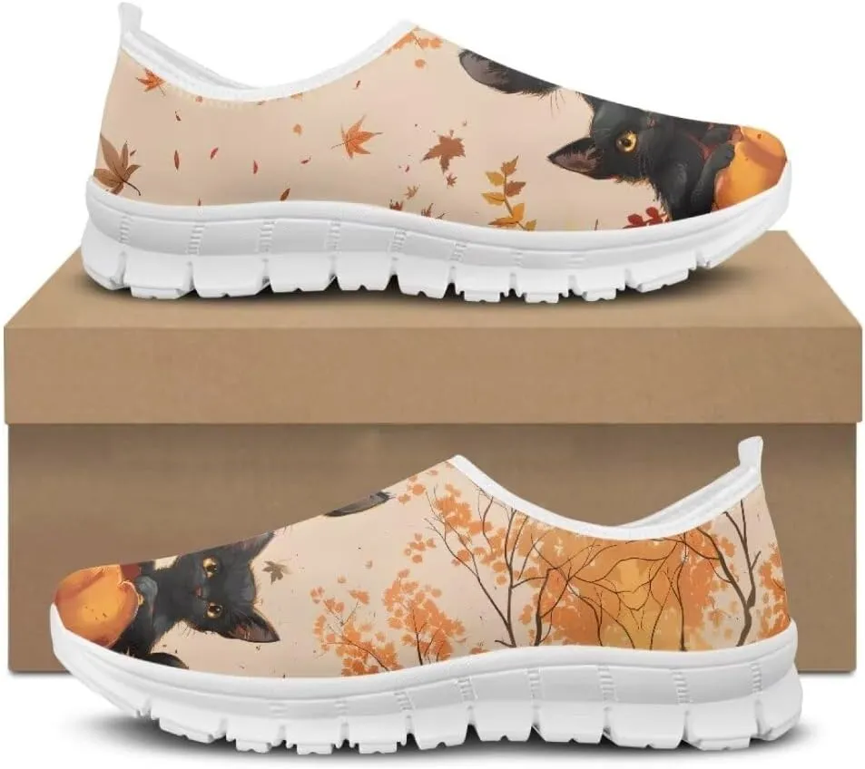 Jeiento Women's Go Walk Sneaker Slip-On Loafers Comfy Travel Jogging Shoes for Ladies Fall Shoes Thanksgiving Shoes Dressy Shoes