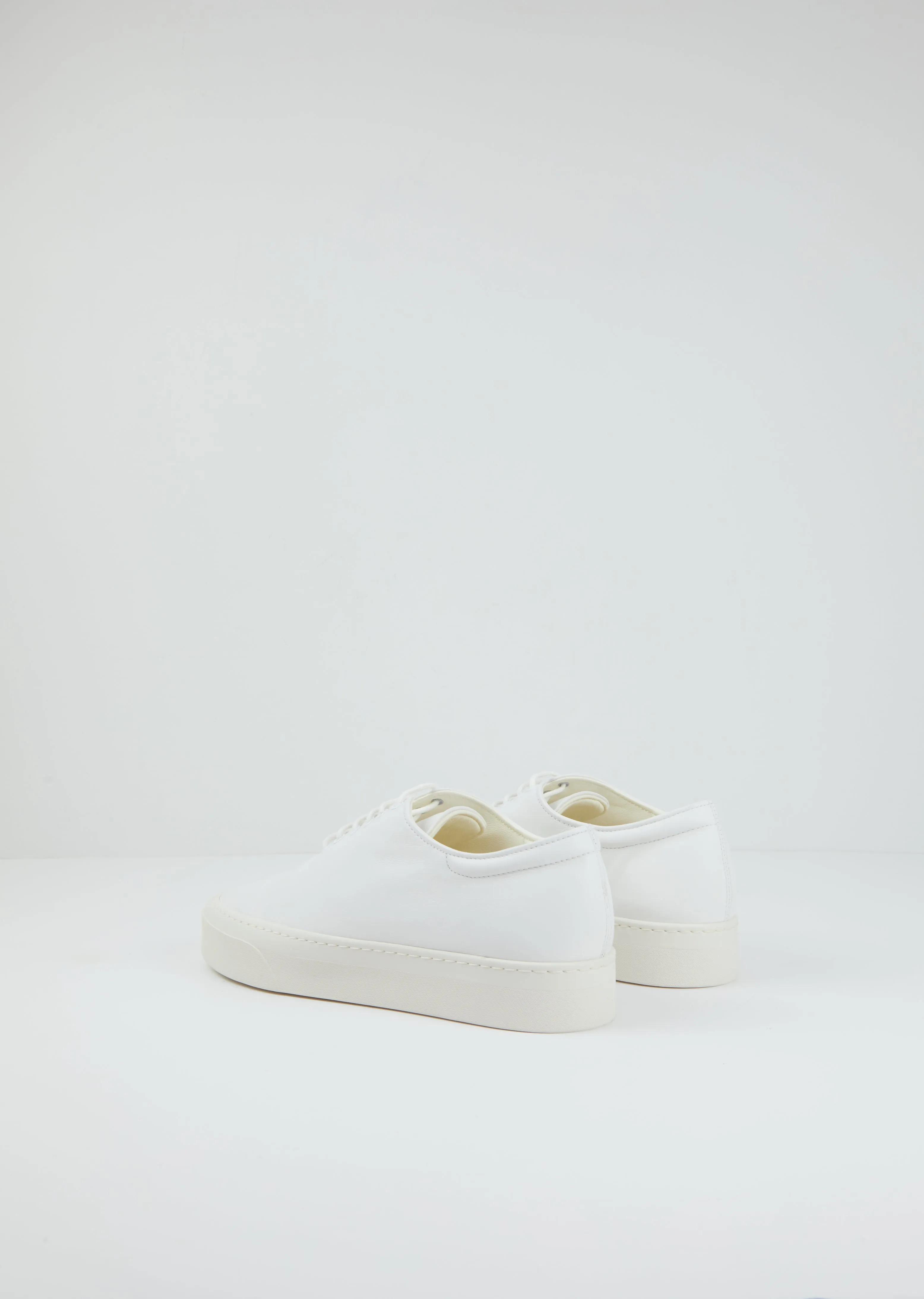 Marie H Leather Lace-Up — Snow