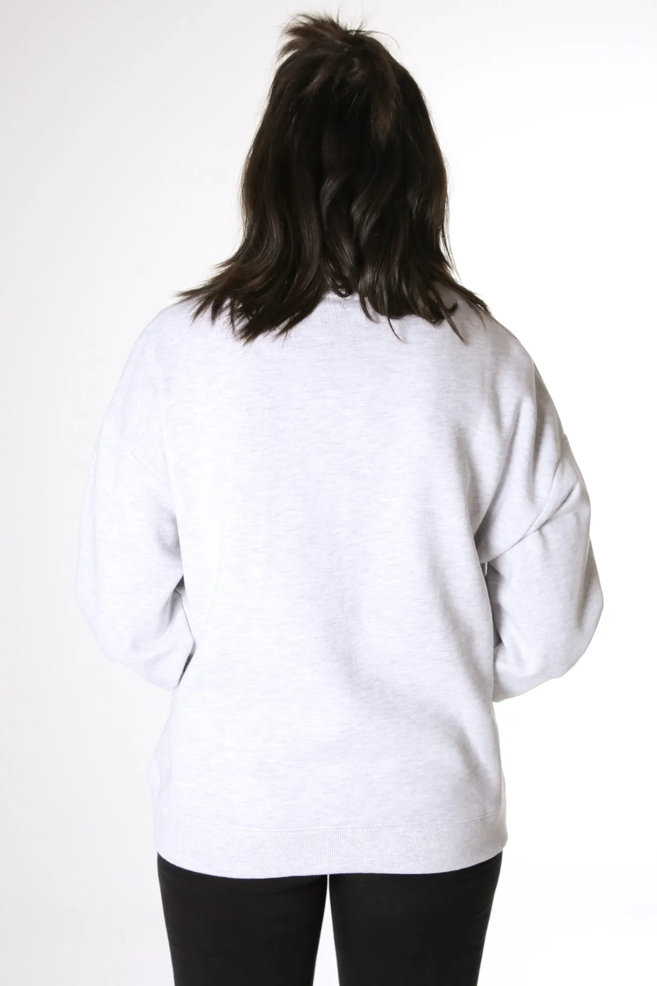 Mika Oversized Crew Snow Marle