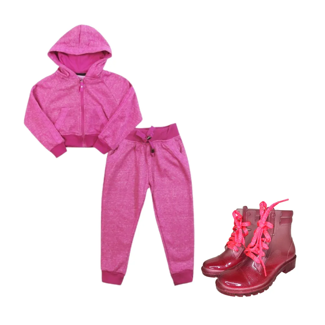 Petite Jolie Girls Pink San Bernardino Rain Boots