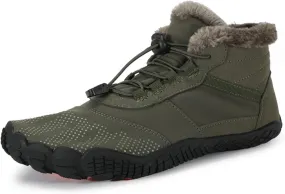 SECHRITE Mens Womens Barefoot Minimalist Shoes Winter Boots Zero Drop Sole Trail Running Sneakers Wide Toe Box