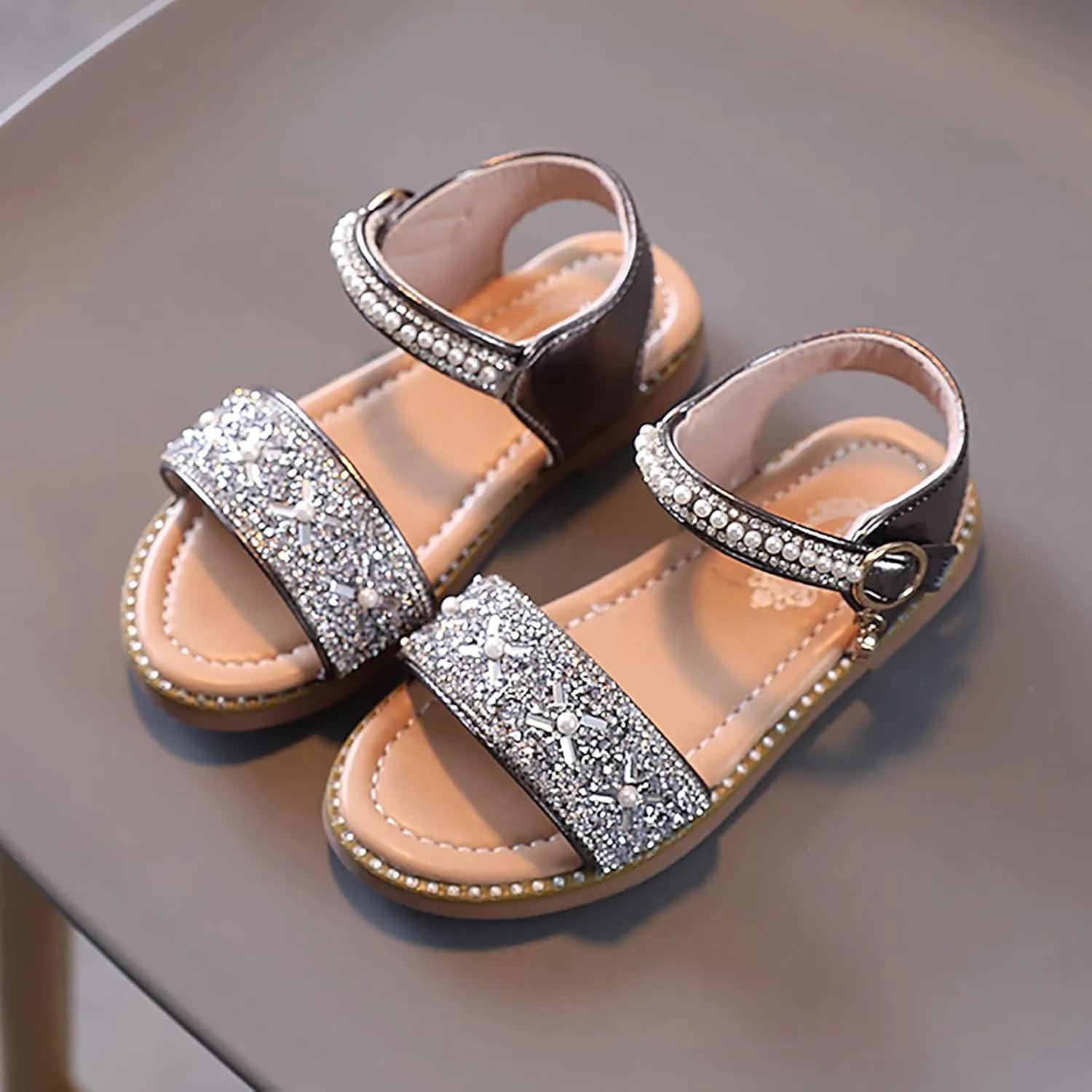 Toddler Girl Shoes,Toddler Girl Sandals Easter Flower Girl Dress Shoes Open Toe Little Kid Summer Kids Shoes