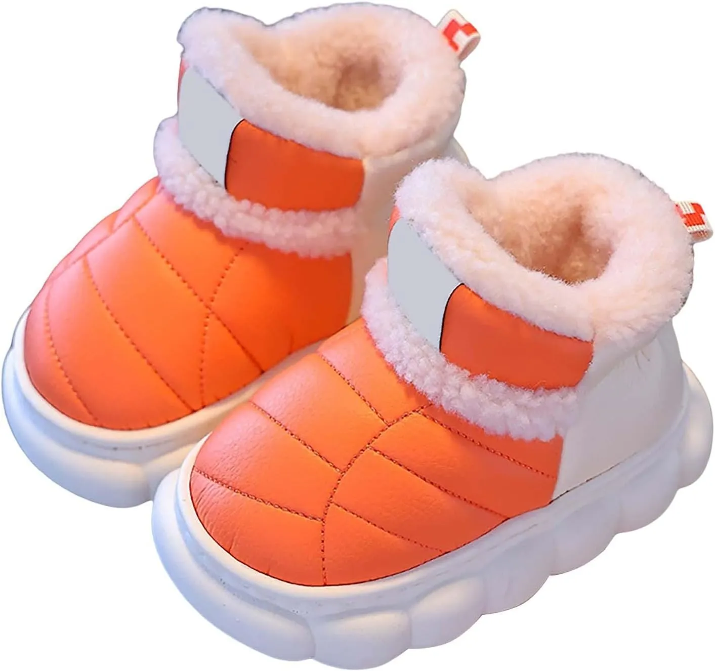 Toddler Snow Ankle Boots for Girls Cozy Plush Lined Boots Newborn Infant Soft Cozy Shoes Warm Non Slip Shoes
