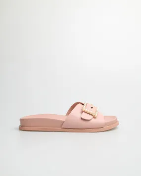 Tomaz YX134 Ladies Pearl Buckle Sandals (Pink)