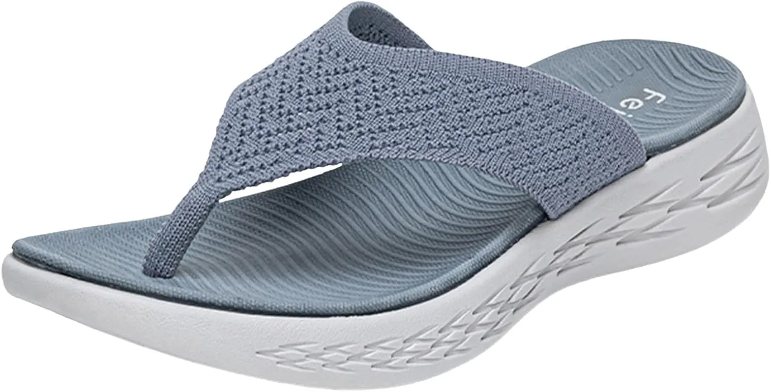 Women Shoes Wedge Thick Soled Flip Flops Fashionable Outdoor Beach Sandals Women Lime Sandals Slippers for Beach