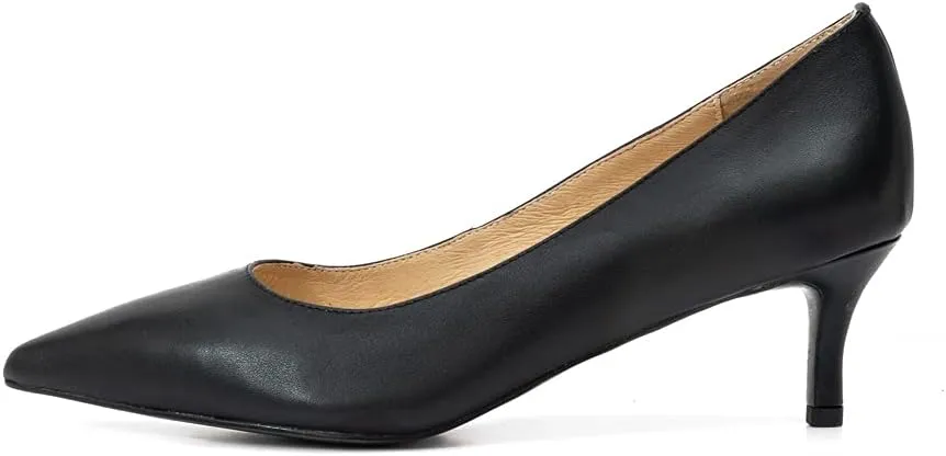 Women's Dress Low Heel Leather Pump