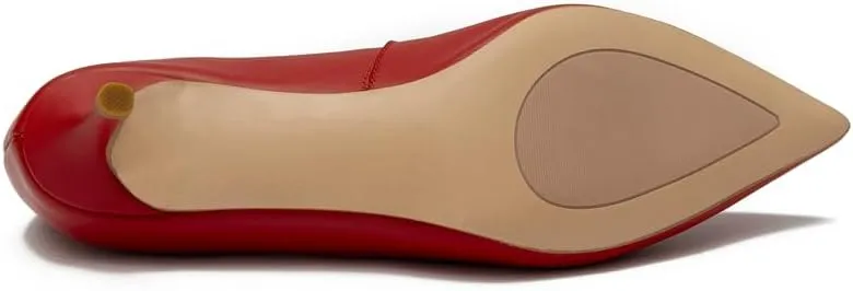 Women's Dress Low Heel Leather Pump