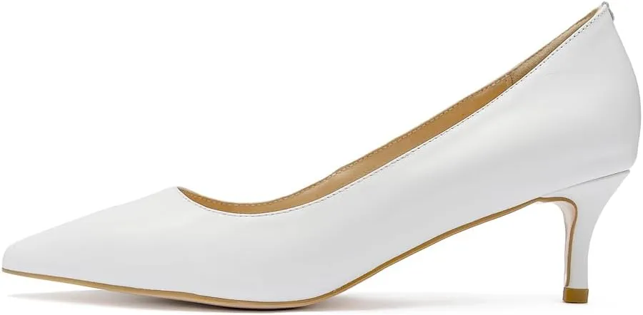 Women's Dress Low Heel Leather Pump