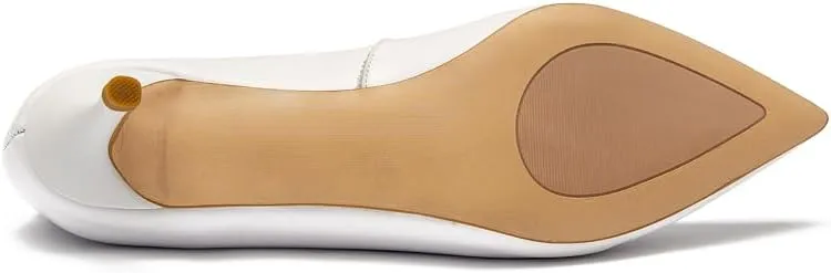 Women's Dress Low Heel Leather Pump