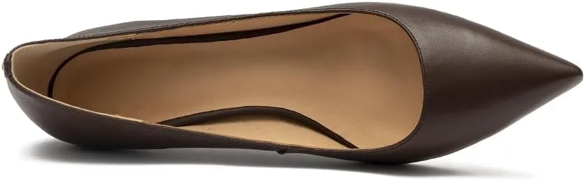 Women's Dress Low Heel Leather Pump