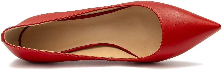Women's Dress Low Heel Leather Pump