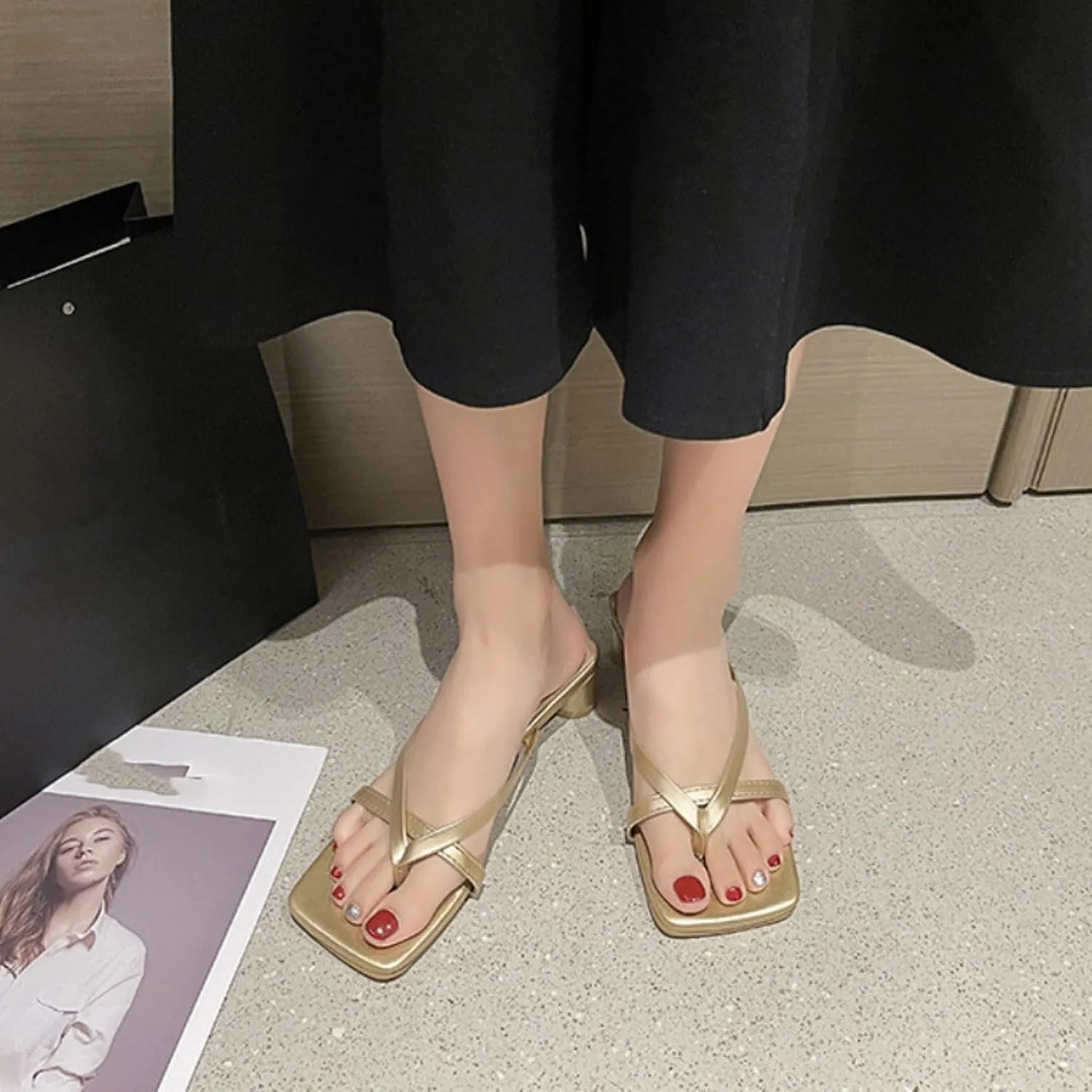 Womens Flip Flops Flip Flop Slippers Comfortable Beach Sandals Slip on Thong Flat Sandals Sandals for Women